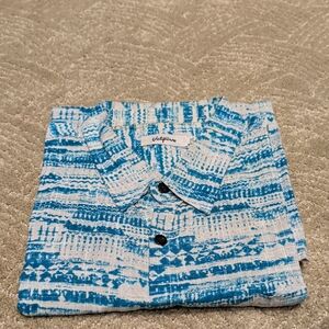 Vatpave Blue Casual Button Down Shirt for Men